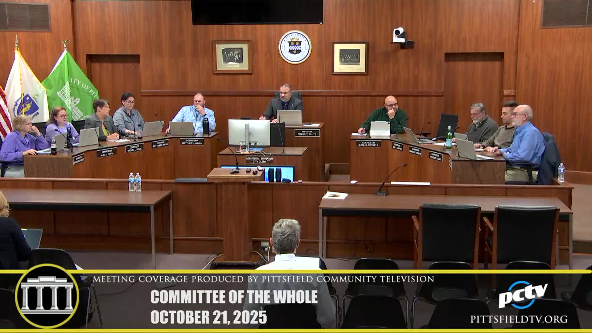 Pittsfield Committee of the Whole - October 21, 2025
