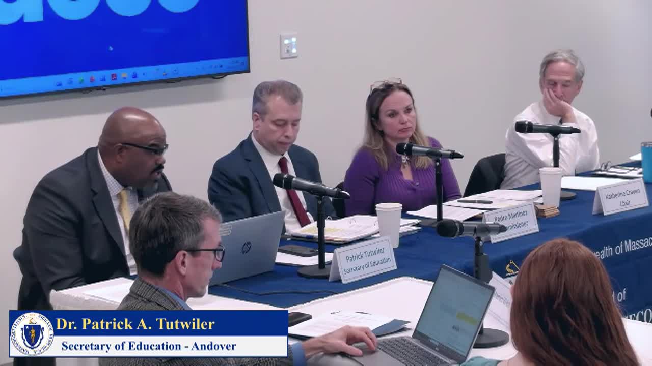 MA Board of Elementary & Secondary Education Meeting - 10/28/25