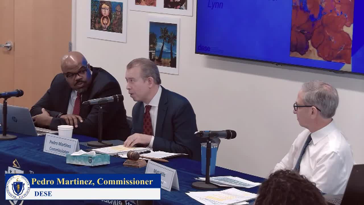 MA Board of Elementary & Secondary Education Meeting - 11/18/25