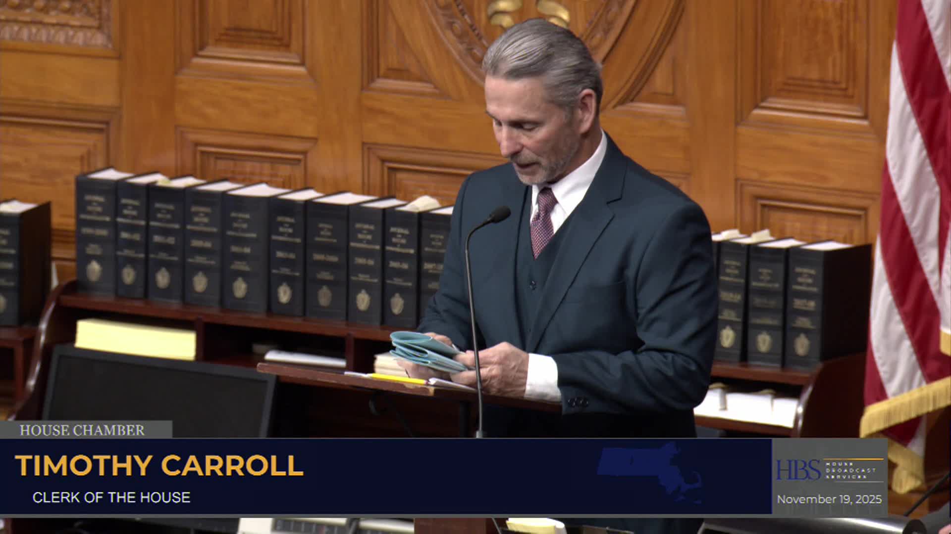 Thumbnail image for MA House of Representatives Formal Session - November 19, 2025