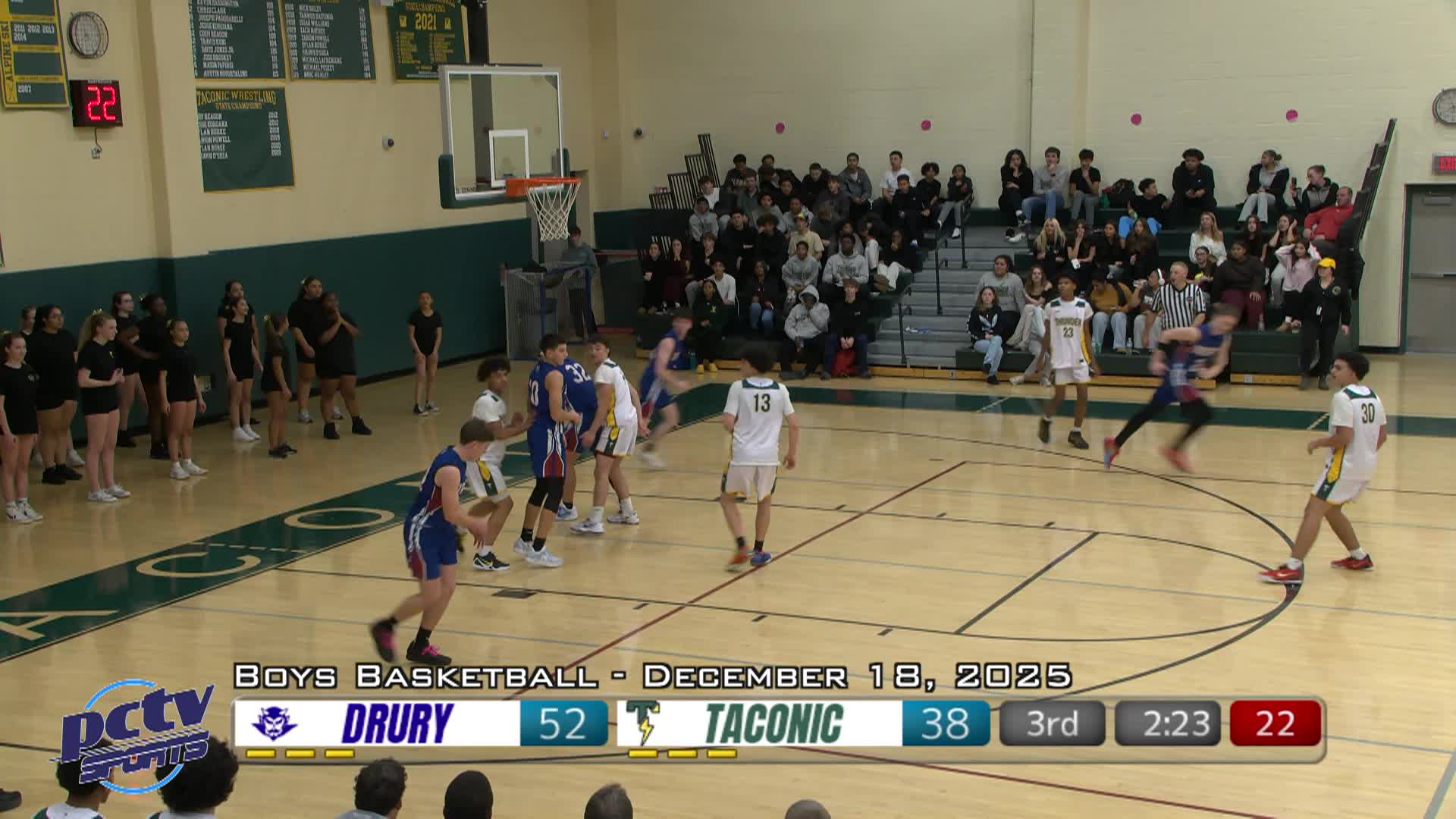 High School Boys Basketball - Drury vs. Taconic - 12/18/25