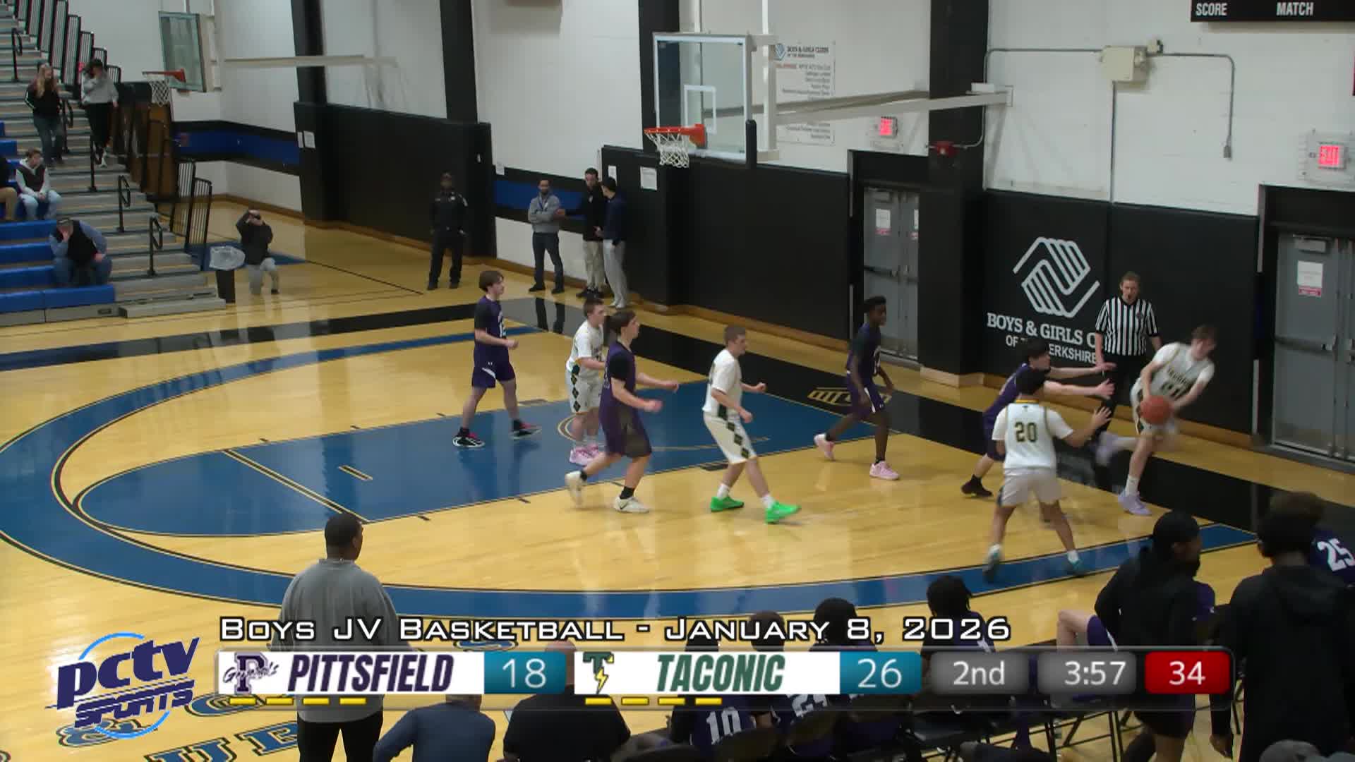 Thumbnail image for High School JV Boys Basketball - PHS vs. Taconic - 1/8/26