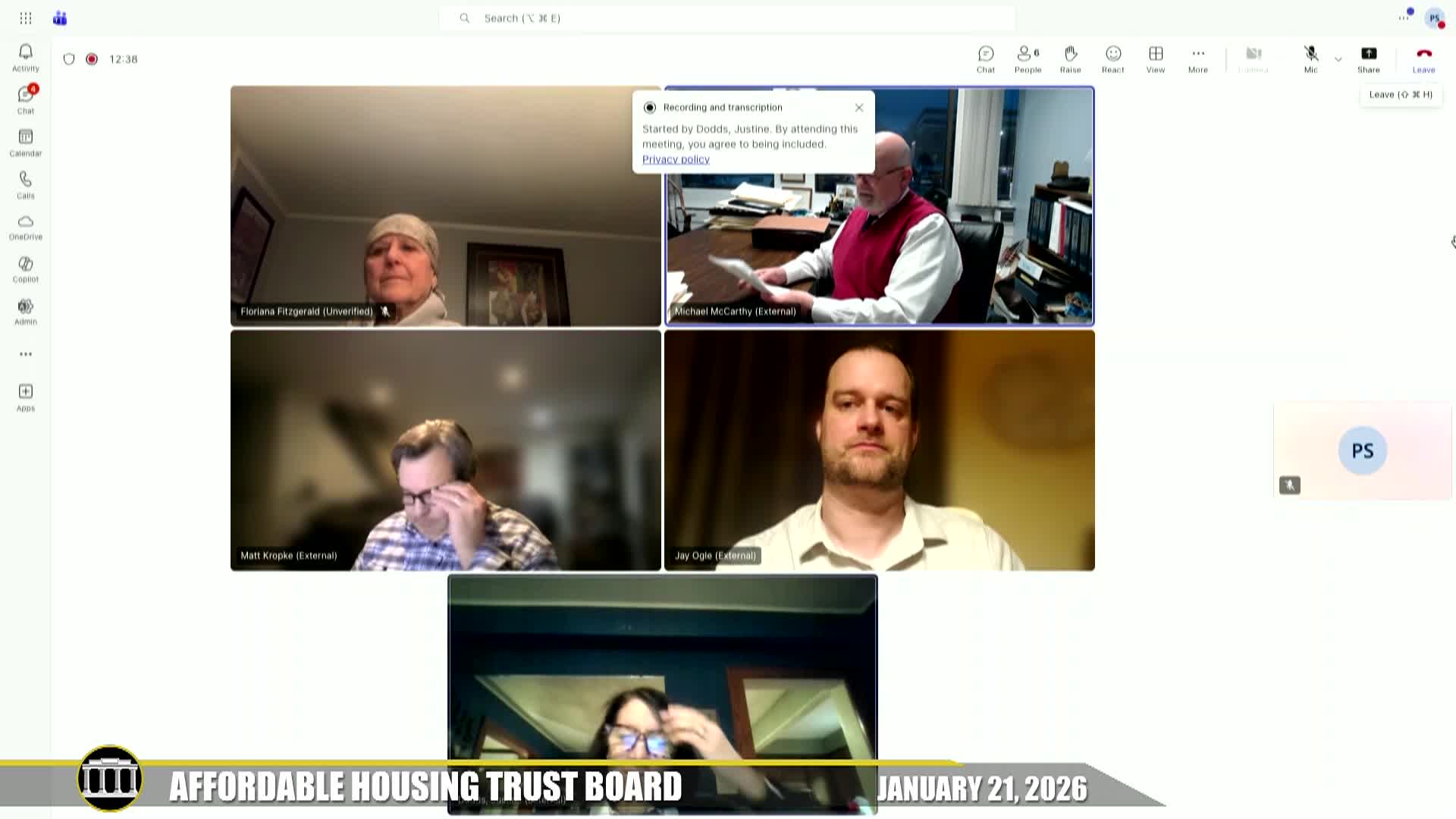 Thumbnail image for Pittsfield Affordable Housing Trust Board - January 21, 2026