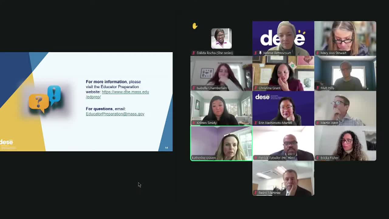 Thumbnail image for MA Board of Elementary & Secondary Education Meeting - 1/27/26