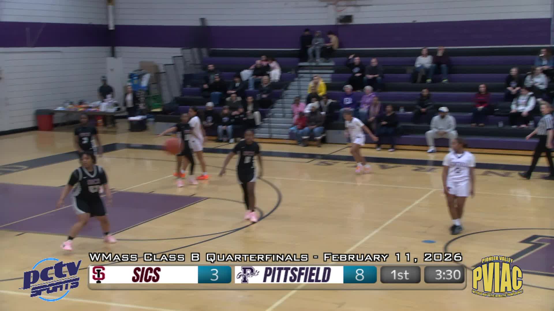 Thumbnail image for High School Girls Basketball WMass Class B Quarterfinal - (8) SICS vs. (1) PHS - 2/11/26