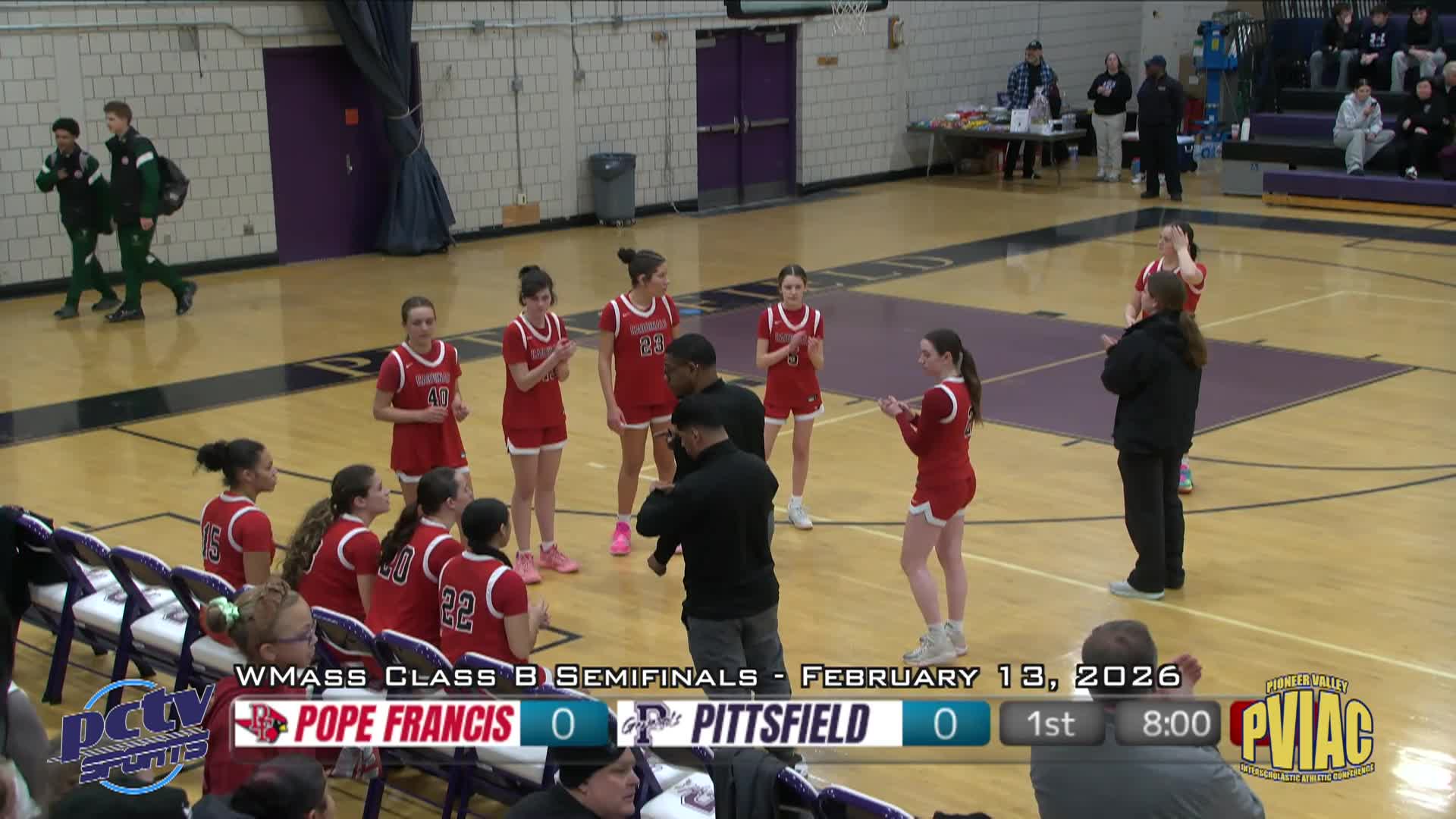 Thumbnail image for High School Girls Basketball WMass Class B Semifinal -  (5) Pope Francis vs. (1) PHS - 2/13/26