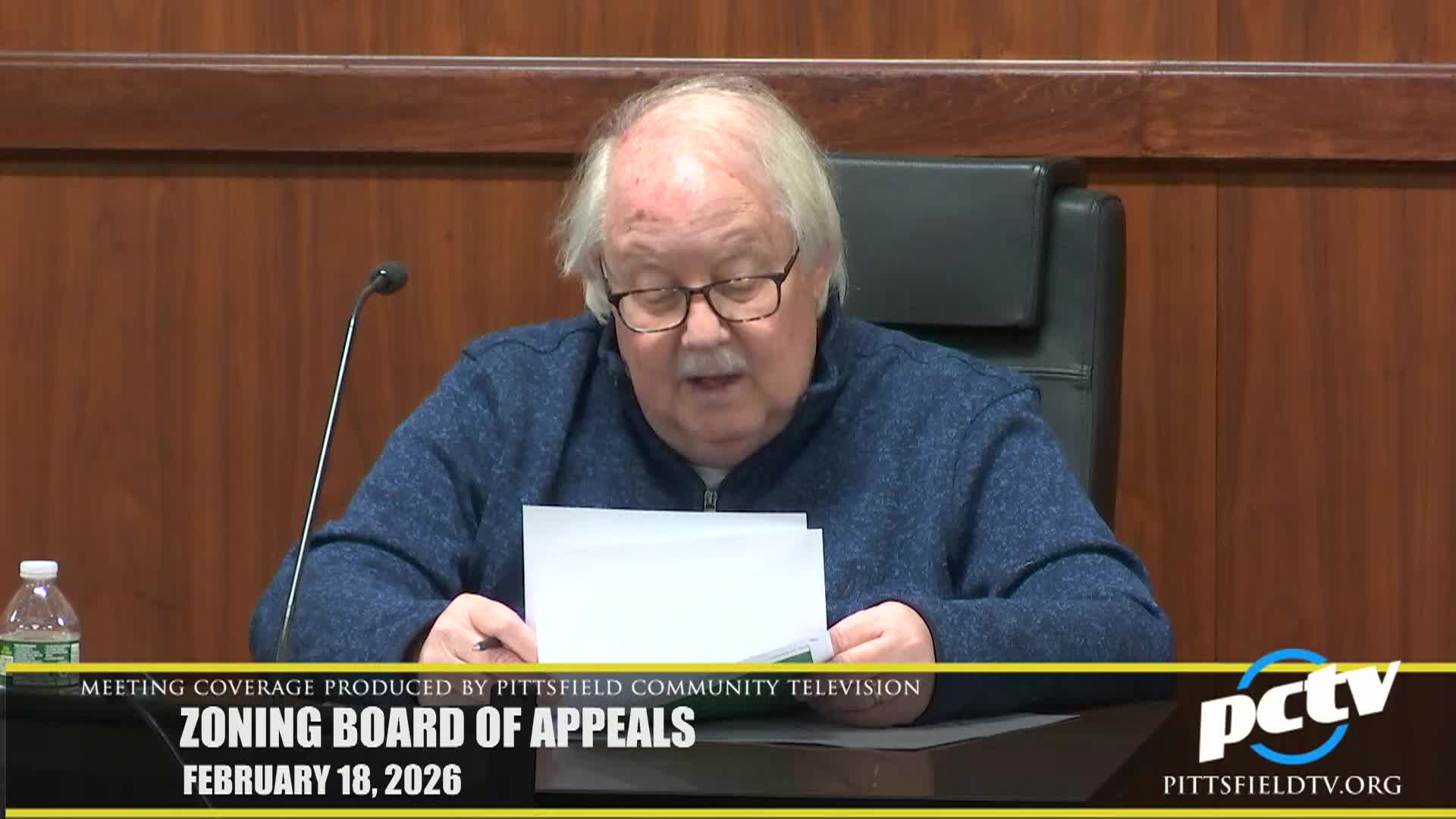 Thumbnail image for Pittsfield Zoning Board of Appeals - February 18, 2026