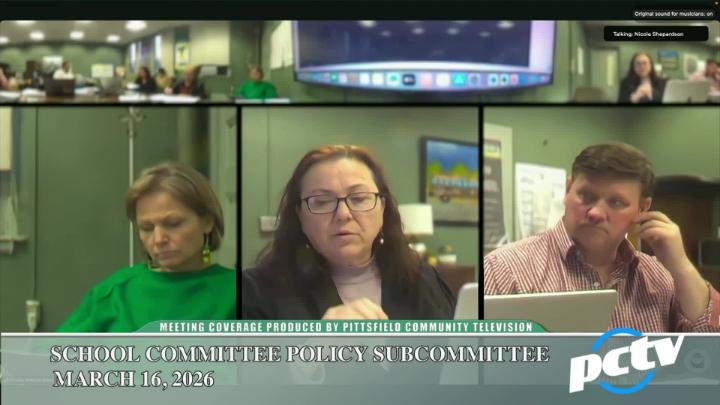 Thumbnail image for Pittsfield School Committee: Policy Subcommittee - March 18, 2026