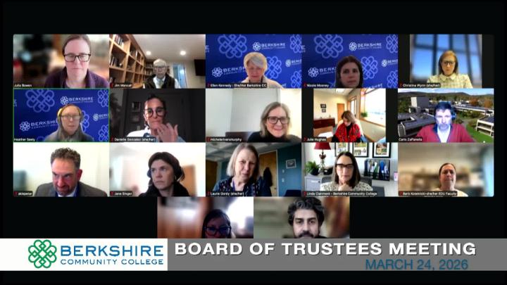 Thumbnail image for Berkshire Community College Board of Trustees Meeting - 3/24/26