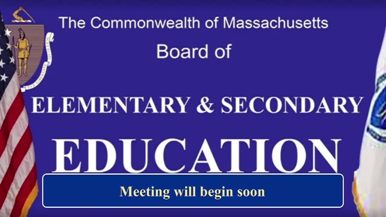 Thumbnail image for MA Board of Elementary & Secondary Education Meeting - 3/24/26
